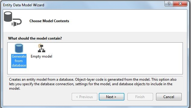 Generate from data base